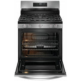 Frigidaire FCRG3062AS Gas Range, 5.1 cu. ft. Capacity, 30 inch Exterior Width, Manual Clean, 5 Burners, Storage Drawer, 18,000 BTU Highest Burner, Stainless Steel colour