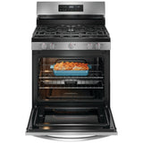 Frigidaire FCRG3062AS Gas Range, 5.1 cu. ft. Capacity, 30 inch Exterior Width, Manual Clean, 5 Burners, Storage Drawer, 18,000 BTU Highest Burner, Stainless Steel colour