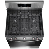 Frigidaire FCRG3062AS Gas Range, 5.1 cu. ft. Capacity, 30 inch Exterior Width, Manual Clean, 5 Burners, Storage Drawer, 18,000 BTU Highest Burner, Stainless Steel colour