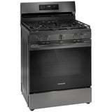 Frigidaire FCRG3083AD Gas Range, 5.1 cu. ft. Capacity, 30 inch Exterior Width, Self Clean, Convection, 5 Burners, Storage Drawer, Yes, 18,000 BTU Highest Burner, Black Stainless Steel colour