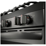 Frigidaire FCRG3083AD Gas Range, 5.1 cu. ft. Capacity, 30 inch Exterior Width, Self Clean, Convection, 5 Burners, Storage Drawer, Yes, 18,000 BTU Highest Burner, Black Stainless Steel colour