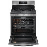 Frigidaire FCRG3083AS Gas Range, 5.3 cu. ft. Capacity, 30 inch Exterior Width, Self Clean, Convection, 5 Burners, Storage Drawer, Yes, 18,000 BTU Highest Burner, Stainless Steel colour