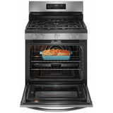 Frigidaire FCRG3083AS Gas Range, 5.3 cu. ft. Capacity, 30 inch Exterior Width, Self Clean, Convection, 5 Burners, Storage Drawer, Yes, 18,000 BTU Highest Burner, Stainless Steel colour