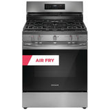 Frigidaire FCRG3083AS Gas Range, 5.3 cu. ft. Capacity, 30 inch Exterior Width, Self Clean, Convection, 5 Burners, Storage Drawer, Yes, 18,000 BTU Highest Burner, Stainless Steel colour