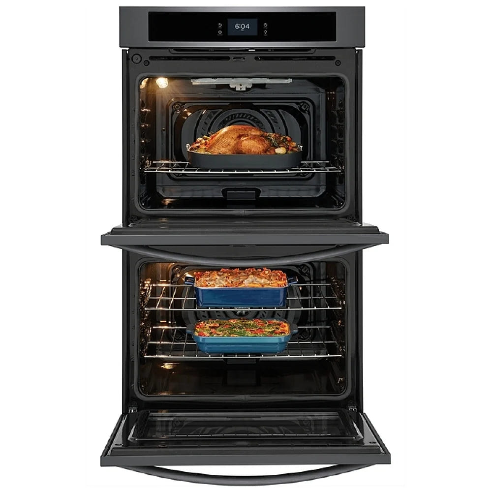 Frigidaire 30" Electric Double Wall Oven with Fan Convection FCWD3027AD