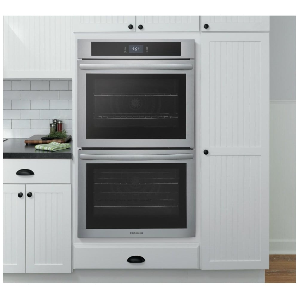 Frigidaire 30" Electric Double Electric Wall Oven with Fan Convection FCWD3027AS