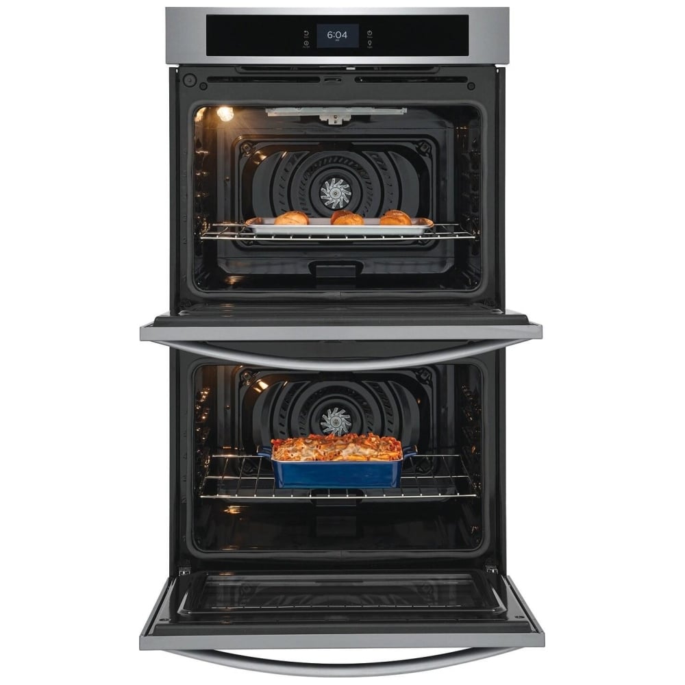 Frigidaire 30" Electric Double Electric Wall Oven with Fan Convection FCWD3027AS