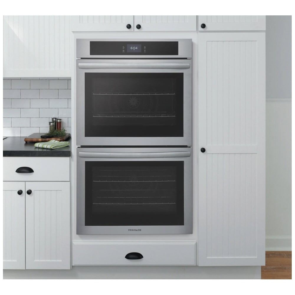 Frigidaire 30" Electric Double Electric Wall Oven with Fan Convection FCWD3027AS