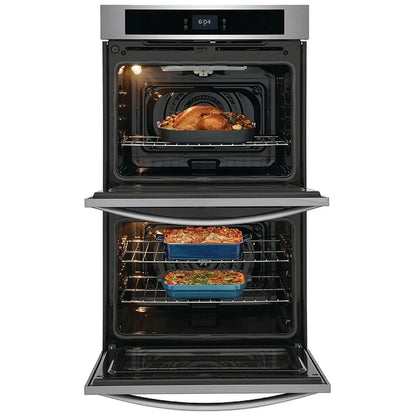 Frigidaire 30"  Electric Double Electric Wall Oven with Fan Convection FCWD3027AS