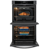 Frigidaire FCWD3030AD Double Wall Oven, 30 inch Exterior Width, Convection, 10.6 cu. ft. Capacity, Air Fry, Black Stainless Steel colour