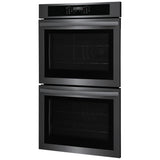 Frigidaire FCWD3030AD Double Wall Oven, 30 inch Exterior Width, Convection, 10.6 cu. ft. Capacity, Air Fry, Black Stainless Steel colour