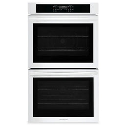 Frigidaire FCWD3030AW Double Wall Oven, 30 inch Exterior Width, Both Ovens Convection, 10.6 cu. ft. Capacity, Air Fry, White colour