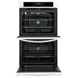 Frigidaire FCWD3030AW Double Wall Oven, 30 inch Exterior Width, Both Ovens Convection, 10.6 cu. ft. Capacity, Air Fry, White colour