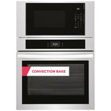 Frigidaire FCWM3027AS Microwave Wall Oven Combo, 30 inch Exterior Width, Convection, Self Clean, 5.3 cu. ft. Capacity, Air Fry, Stainless Steel colour