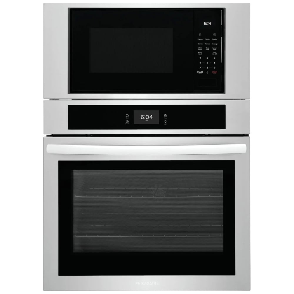 Frigidaire FCWM3027AS Microwave Wall Oven Combo, 30 inch Exterior Width, Convection, Self Clean, 5.3 cu. ft. Capacity, Air Fry, Stainless Steel colour