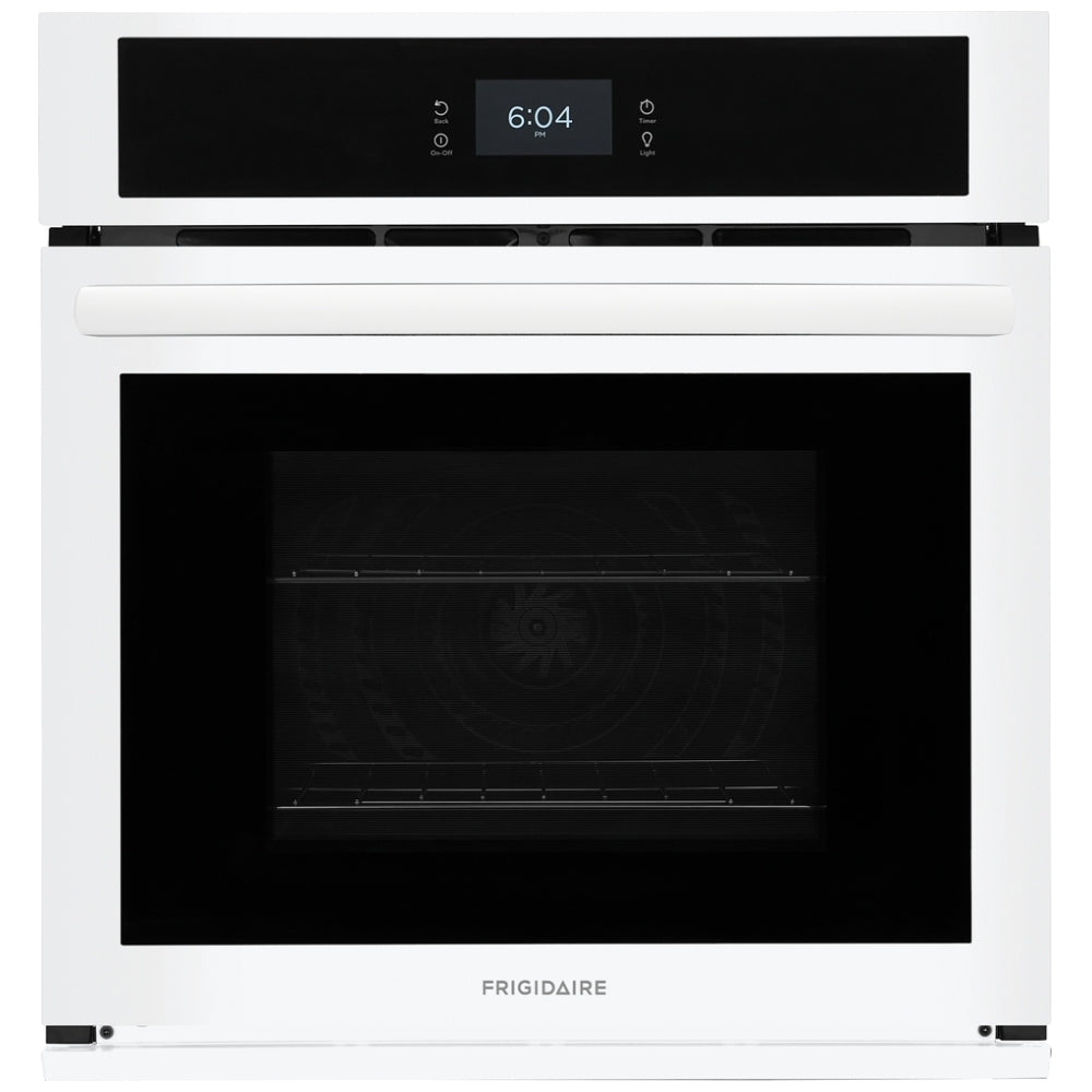 Frigidaire FCWS2727AW Single Wall Oven, 27 inch Exterior Width, Convection, Self Clean, 3.8 cu. ft. Capacity, White colour