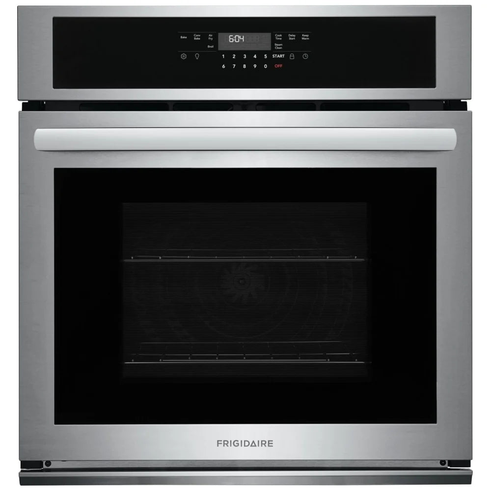 Frigidaire FCWS2730AS Single Wall Oven, 27 inch Exterior Width, Convection, 3.8 cu. ft. Capacity, Air Fry, Stainless Steel colour
