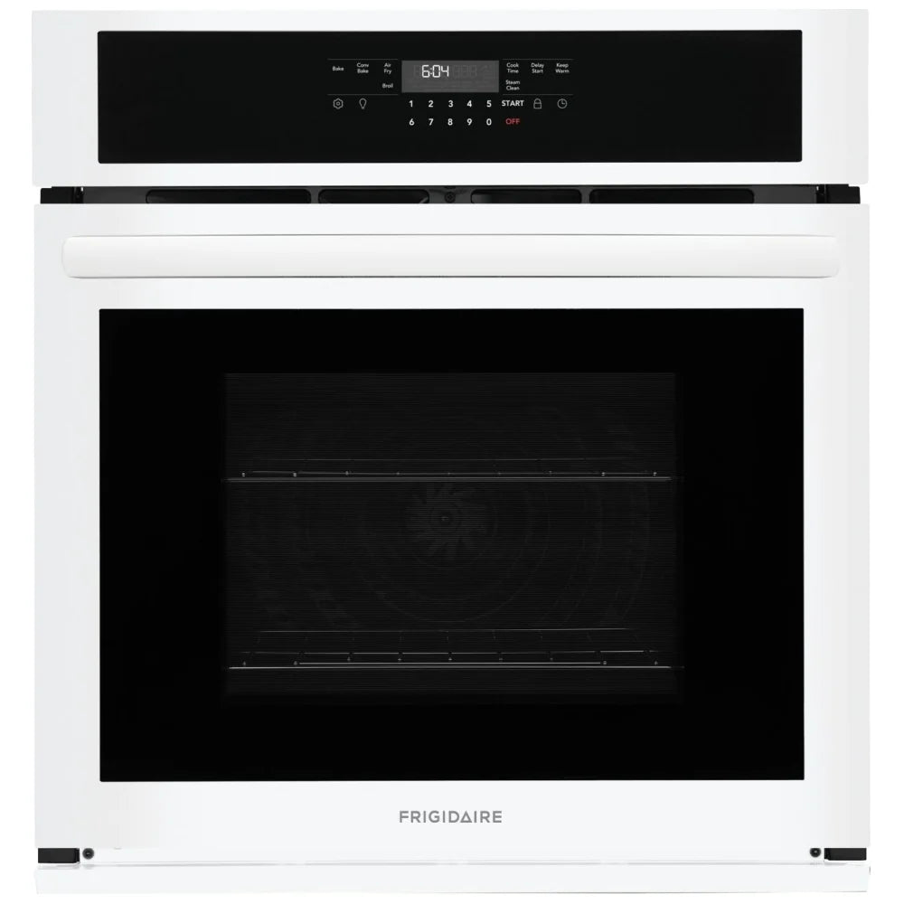 Frigidaire FCWS2730AW Single Wall Oven, 27 inch Exterior Width, Convection, 3.8 cu. ft. Capacity, Air Fry, White colour