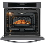 Frigidaire FCWS3030AD Single Wall Oven, 30 inch Exterior Width, Convection, 5.3 cu. ft. Capacity, Air Fry, Black Stainless Steel colour
