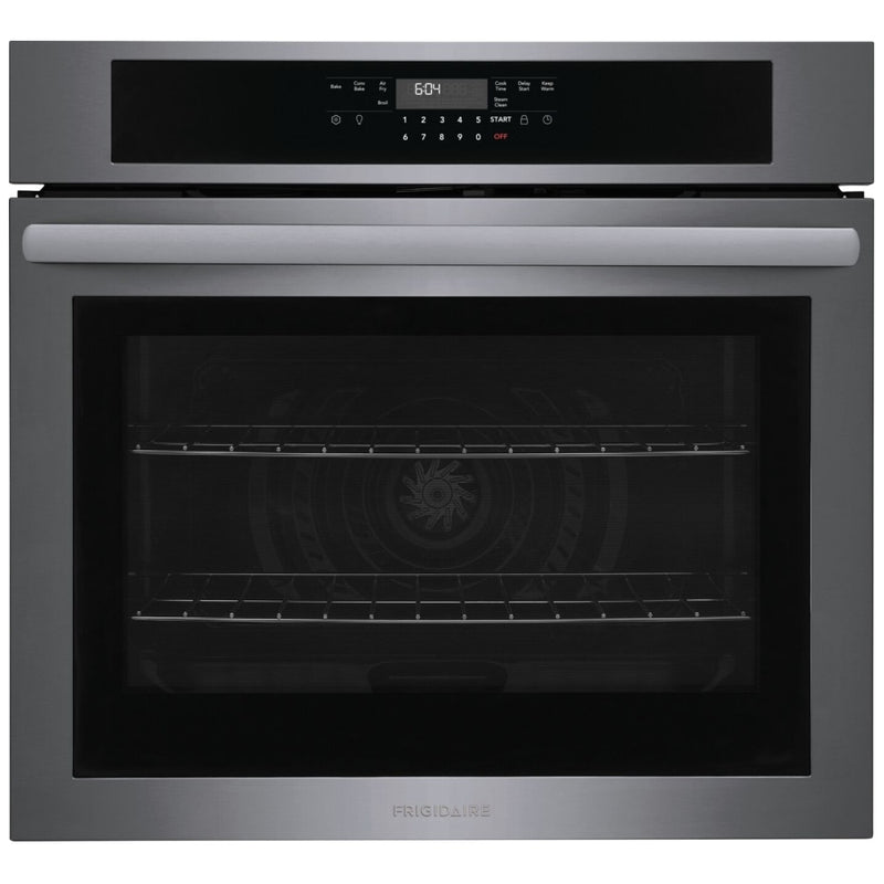 Frigidaire FCWS3030AD Single Wall Oven, 30 inch Exterior Width, Convection, 5.3 cu. ft. Capacity, Air Fry, Black Stainless Steel colour