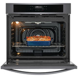 Frigidaire FCWS3030AD Single Wall Oven, 30 inch Exterior Width, Convection, 5.3 cu. ft. Capacity, Air Fry, Black Stainless Steel colour