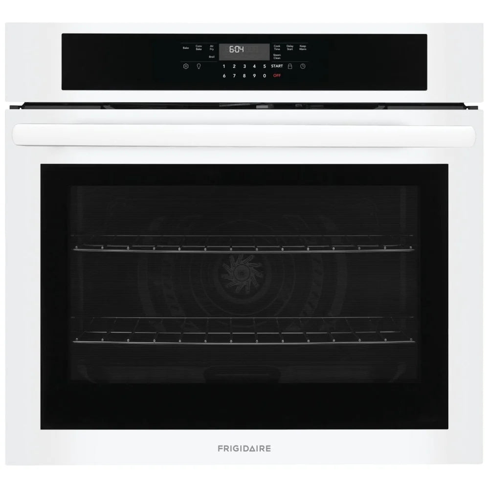 Frigidaire FCWS3030AW Single Wall Oven, 30 inch Exterior Width, Convection, 5.3 cu. ft. Capacity, Air Fry, White colour