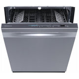 Frigidaire FDHP4336AS Dishwasher, 24 inch Exterior Width, 49 dB Decibel Level, Fully Integrated, Stainless Interior, 5 Wash Cycles, 12 Capacity (Place Settings), Hard Food Disposal, 2 Loading Racks, Stainless Steel colour