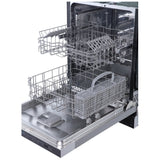 Frigidaire FDHP4336AS Dishwasher, 24 inch Exterior Width, 49 dB Decibel Level, Fully Integrated, Stainless Interior, 5 Wash Cycles, 12 Capacity (Place Settings), Hard Food Disposal, 2 Loading Racks, Stainless Steel colour