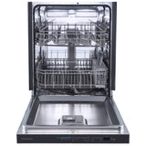 Frigidaire FDHP4336AS Dishwasher, 24 inch Exterior Width, 49 dB Decibel Level, Fully Integrated, Stainless Interior, 5 Wash Cycles, 12 Capacity (Place Settings), Hard Food Disposal, 2 Loading Racks, Stainless Steel colour