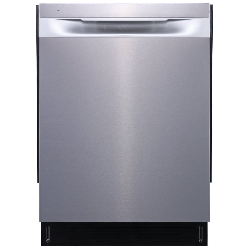 Frigidaire FDHP4336AS Dishwasher, 24 inch Exterior Width, 49 dB Decibel Level, Fully Integrated, Stainless Interior, 5 Wash Cycles, 12 Capacity (Place Settings), Hard Food Disposal, 2 Loading Racks, Stainless Steel colour