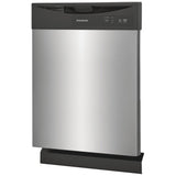 Frigidaire FDPC4221AS Dishwasher, 24 inch Exterior Width, 62 dB Decibel Level, Full Console, 2 Wash Cycles, 12 Capacity (Place Settings), Hard Food Disposal, 2 Loading Racks, Stainless Steel colour