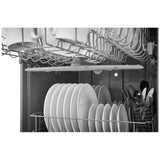 Frigidaire FDPC4221AS Dishwasher, 24 inch Exterior Width, 62 dB Decibel Level, Full Console, 2 Wash Cycles, 12 Capacity (Place Settings), Hard Food Disposal, 2 Loading Racks, Stainless Steel colour