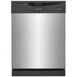 Frigidaire FDPC4221AS Dishwasher, 24 inch Exterior Width, 62 dB Decibel Level, Full Console, 2 Wash Cycles, 12 Capacity (Place Settings), Hard Food Disposal, 2 Loading Racks, Stainless Steel colour