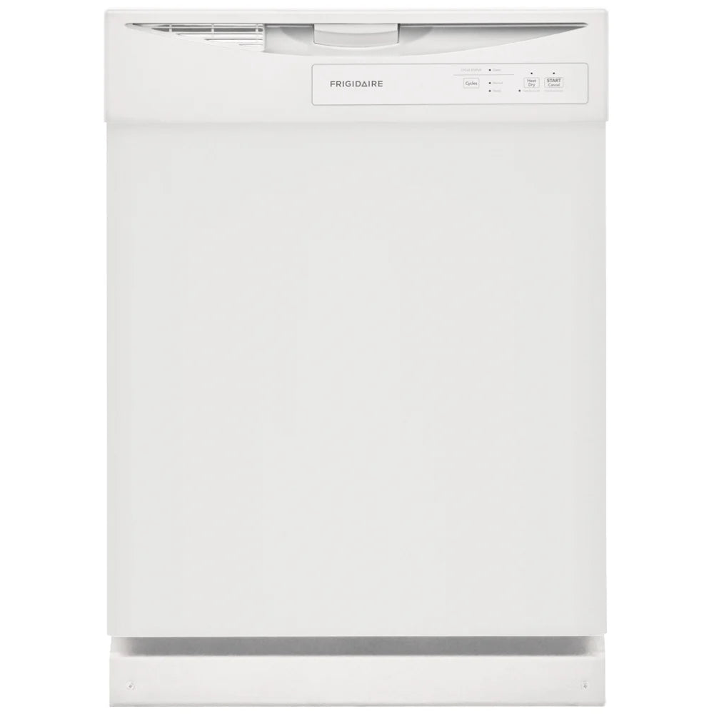 Frigidaire FDPC4221AW Dishwasher, 24 inch Exterior Width, 62 dB Decibel Level, Full Console, 5 Wash Cycles, 12 Capacity (Place Settings), Hard Food Disposal, 2 Loading Racks, White colour