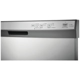 Frigidaire FDPC4314AS Dishwasher, 24 inch Exterior Width, 54 dB Decibel Level, Full Console, Plastic Interior, 4 Wash Cycles, 14 Capacity (Place Settings), Hard Food Disposal, 2 Loading Racks, Stainless Steel colour