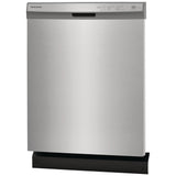 Frigidaire FDPC4314AS Dishwasher, 24 inch Exterior Width, 54 dB Decibel Level, Full Console, Plastic Interior, 4 Wash Cycles, 14 Capacity (Place Settings), Hard Food Disposal, 2 Loading Racks, Stainless Steel colour