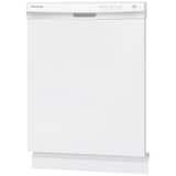 Frigidaire FDPC4314AW Dishwasher, 24 inch Exterior Width, 54 dB Decibel Level, Full Console, Plastic Interior, 4 Wash Cycles, 14 Capacity (Place Settings), Hard Food Disposal, 2 Loading Racks, White colour