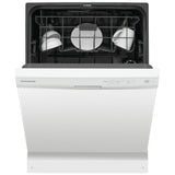 Frigidaire FDPC4314AW Dishwasher, 24 inch Exterior Width, 54 dB Decibel Level, Full Console, Plastic Interior, 4 Wash Cycles, 14 Capacity (Place Settings), Hard Food Disposal, 2 Loading Racks, White colour