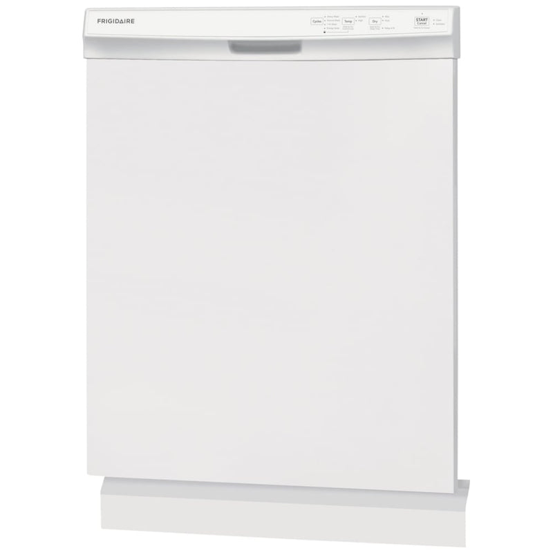 Frigidaire FDPC4314AW Dishwasher, 24 inch Exterior Width, 54 dB Decibel Level, Full Console, Plastic Interior, 4 Wash Cycles, 14 Capacity (Place Settings), Hard Food Disposal, 2 Loading Racks, White colour