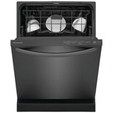 Frigidaire FDPH4316AD Dishwasher, 24 inch Exterior Width, 52 dB Decibel Level, Fully Integrated, Plastic Interior, 4 Wash Cycles, 14 Capacity (Place Settings), Hard Food Disposal, 2 Loading Racks, Black Stainless Steel colour