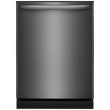 Frigidaire FDPH4316AD Dishwasher, 24 inch Exterior Width, 52 dB Decibel Level, Fully Integrated, Plastic Interior, 4 Wash Cycles, 14 Capacity (Place Settings), Hard Food Disposal, 2 Loading Racks, Black Stainless Steel colour