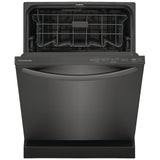 Frigidaire FDPH4316AD Dishwasher, 24 inch Exterior Width, 52 dB Decibel Level, Fully Integrated, Plastic Interior, 4 Wash Cycles, 14 Capacity (Place Settings), Hard Food Disposal, 2 Loading Racks, Black Stainless Steel colour