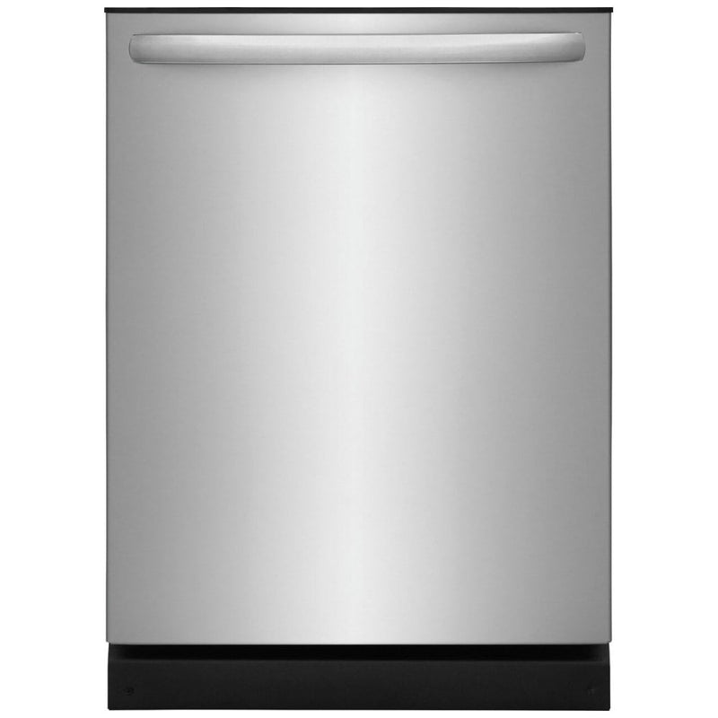 Frigidaire FDPH4316AS Dishwasher, 24 inch Exterior Width, 52 dB Decibel Level, Fully Integrated, Plastic Interior, 4 Wash Cycles, 14 Capacity (Place Settings), Hard Food Disposal, 2 Loading Racks, Stainless Steel colour