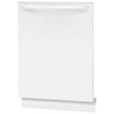 Frigidaire FDPH4316AW Dishwasher, 24 inch Exterior Width, 52 dB Decibel Level, Fully Integrated, Plastic Interior, 4 Wash Cycles, 14 Capacity (Place Settings), Hard Food Disposal, 2 Loading Racks, White colour