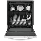 Frigidaire FDPH4316AW Dishwasher, 24 inch Exterior Width, 52 dB Decibel Level, Fully Integrated, Plastic Interior, 4 Wash Cycles, 14 Capacity (Place Settings), Hard Food Disposal, 2 Loading Racks, White colour