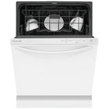 Frigidaire FDPH4316AW Dishwasher, 24 inch Exterior Width, 52 dB Decibel Level, Fully Integrated, Plastic Interior, 4 Wash Cycles, 14 Capacity (Place Settings), Hard Food Disposal, 2 Loading Racks, White colour