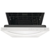 Frigidaire FDPH4316AW Dishwasher, 24 inch Exterior Width, 52 dB Decibel Level, Fully Integrated, Plastic Interior, 4 Wash Cycles, 14 Capacity (Place Settings), Hard Food Disposal, 2 Loading Racks, White colour