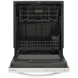 Frigidaire FDPH4316AW Dishwasher, 24 inch Exterior Width, 52 dB Decibel Level, Fully Integrated, Plastic Interior, 4 Wash Cycles, 14 Capacity (Place Settings), Hard Food Disposal, 2 Loading Racks, White colour