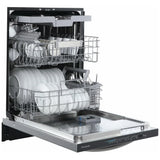 Frigidaire FDSH4502BF Dishwasher, 24 inch Exterior Width, 49 dB Decibel Level, Fully Integrated, Stainless Interior, 5 Wash Cycles, 14 Capacity (Place Settings), 3 Loading Racks, Stainless Steel colour