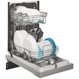Frigidaire FFBD1831US Dishwasher, 18 inch Exterior Width, 52 dB Decibel Level, Full Console, Stainless Interior, 6 Wash Cycles, 8 Capacity (Place Settings), 2 Loading Racks, Stainless Steel colour